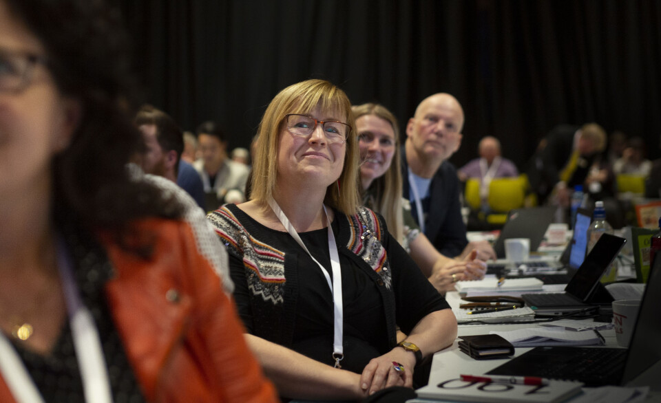 – Når programma innføres, forventes det at alle lærere skal slutte lojalt opp om dem, sa Camilla Tingelstad på Utdanningsforbundets landsmøte i dag. Foto: Tom Egil Jensen – Når programma innføres, forventes det at alle lærere skal slutte lojalt opp om dem, sa Camilla Tingelstad på Utdanningsforbundets landsmøte i dag. Foto: Tom Egil Jensen
