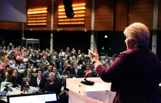 Erna Solberg: – Å diskutere de nye læreplanene kommer til å bli hysterisk