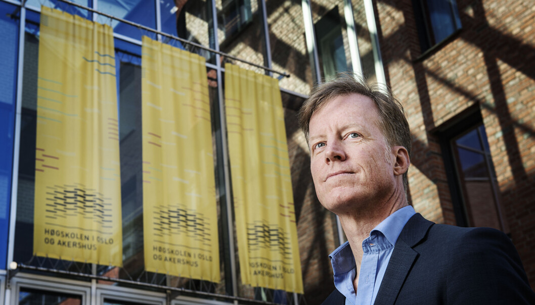 Rektor ved OsloMet, Curt Rice, ber om mer penger til lærerutdanningene. Foto: Benjamin A. Ward Rektor ved OsloMet, Curt Rice, ber om mer penger til lærerutdanningene. Foto: Benjamin A. Ward