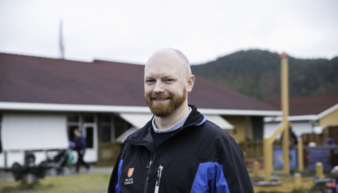 Audun Forr har ledet barnehagen siden 2017. Han har fått hjelp til å skape et godt arbeidsmiljø av Sintef og Fagforbundet. Audun Forr har ledet barnehagen siden 2017. Han har fått hjelp til å skape et godt arbeidsmiljø av Sintef og Fagforbundet.