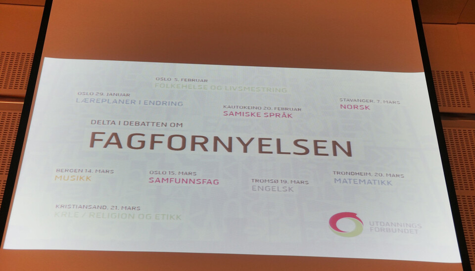 Det er ikkje læreplanen som fornyar faga