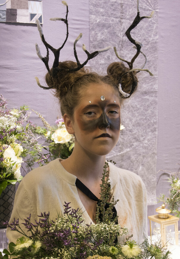 Eugenie Jacobsen har fått rollen som reinsdyr.