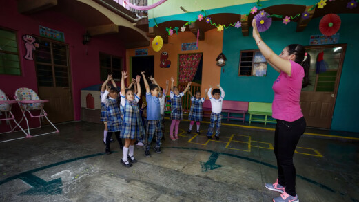 Disse meksikanske barna har egen gymlærer i barnehagen