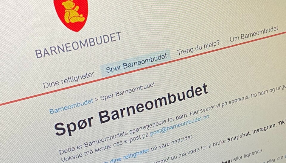 Spalten Spør Barneombudet får spørsmål fra barn.