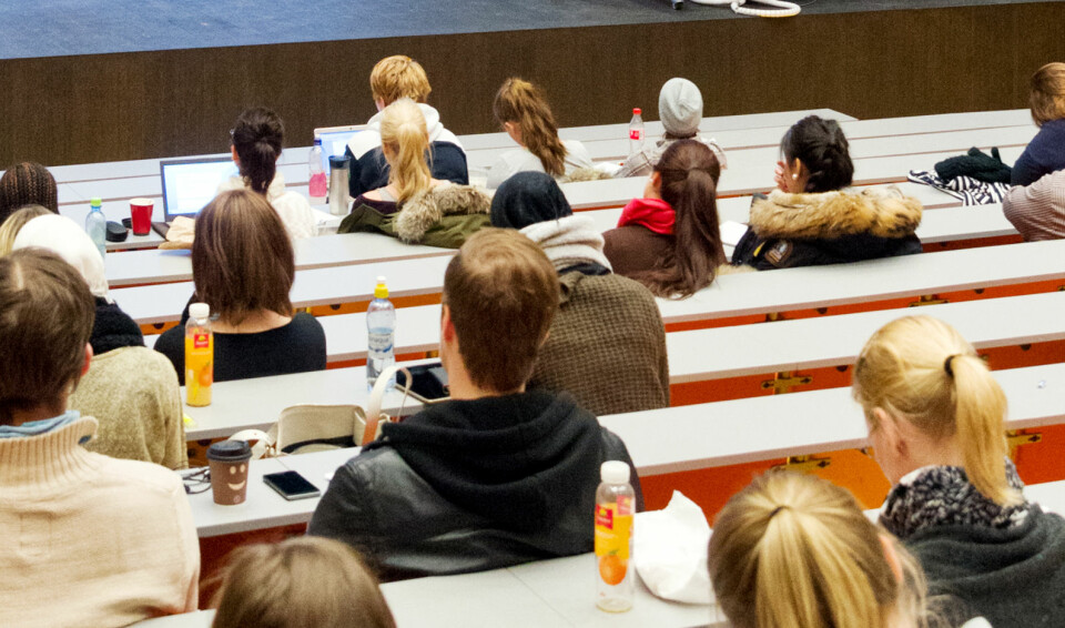 Studenter ved Institutt for spesialpedagogikk på Universitetet i Oslo hadde høy strykprosent på høstens eksamen. Foto: Tom Egil Jensen