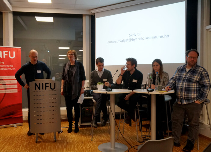 NIFU-forsker Berit Lødding og forskerne Martin Flatø, Mikkel Høst Gandil, Olga Serediak og Håvard Helland hadde forskerblikk på inntaksmodellene, men de ga ikke råd til politikerne. Spørsmålsstilleren på talerstolen var opptatt av elevers valgstrategier.