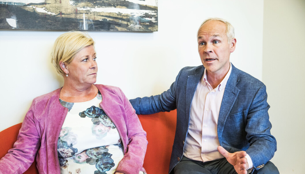 Mange trur at kunnskapsminister Jan Tore Sanner blir ny finansminister etter Siv Jensen. Mange trur at kunnskapsminister Jan Tore Sanner blir ny finansminister etter Siv Jensen.