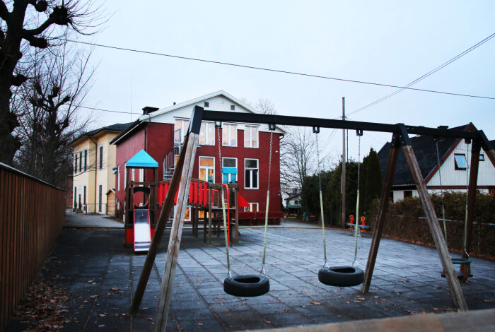 100meterskogen barnehage på Grefsen i Oslo. Foto: Jørgen Jelstad. 100meterskogen barnehage på Grefsen i Oslo. Foto: Jørgen Jelstad.