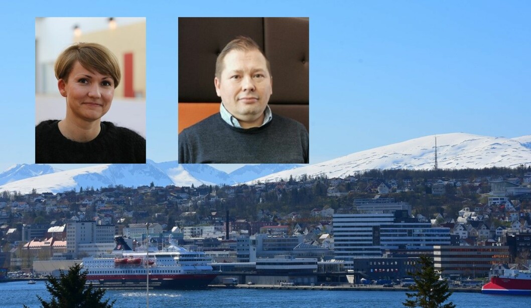 Rektor Janne K. Johansen og UDF-leder i Tromsø, Rune Bakkejord er bekymret for kuttene i Tromsø-skolen.