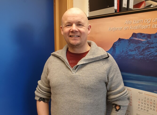 Espen Mikalsen, hovedtillitsvalgt i Utdanningsforbundet Nordkapp. Espen Mikalsen, hovedtillitsvalgt i Utdanningsforbundet Nordkapp.