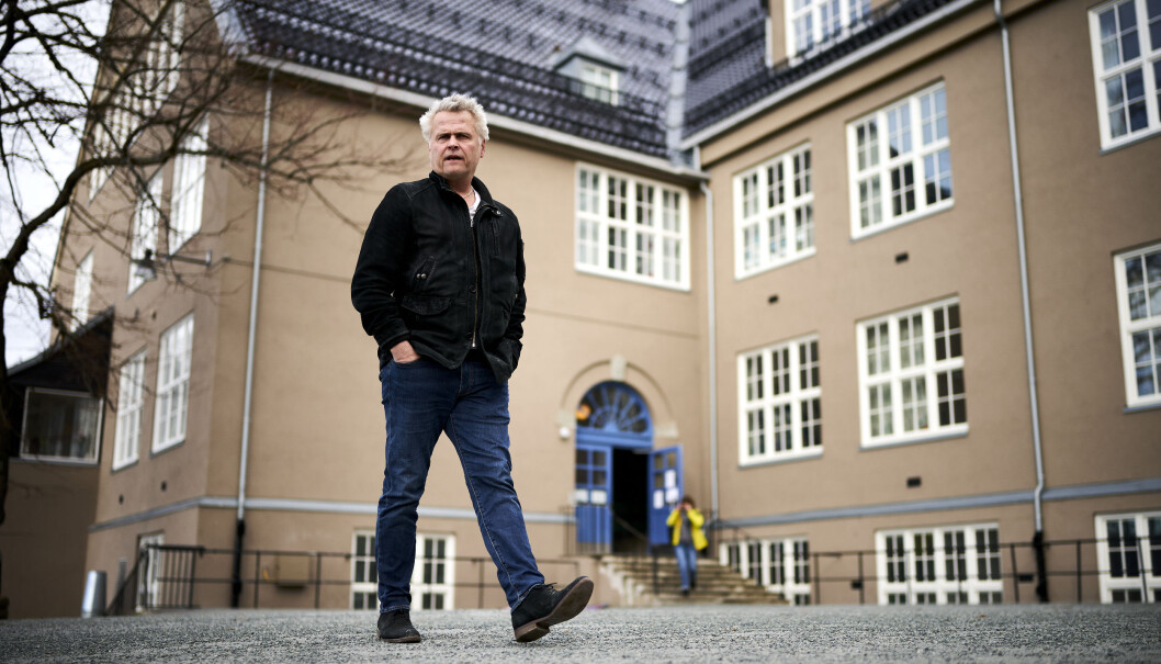 Rektor Sten Frode Solvang, ved Singsaker skole i Trondheim Rektor Sten Frode Solvang, ved Singsaker skole i Trondheim