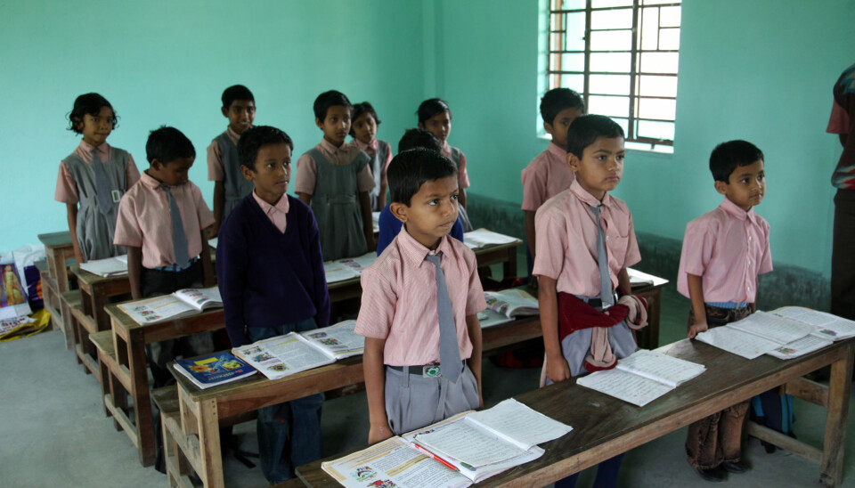 I India er bare noen skoler i enkelte regioner delvis stengt.