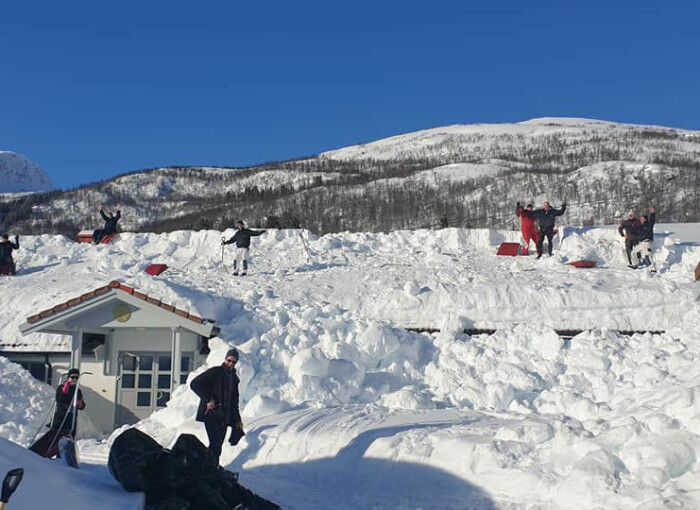 Snødugnad i Harstad.