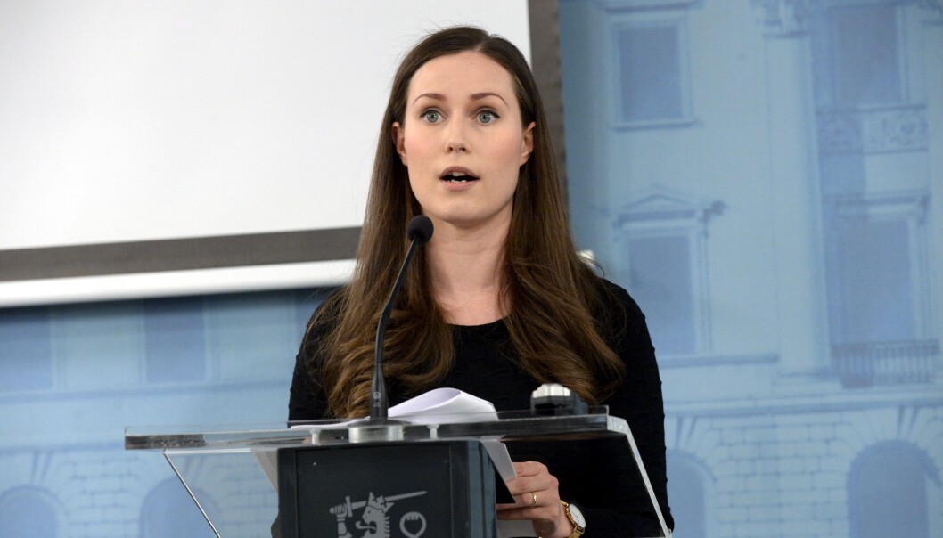 Finlands statsminister Sanna Marin. Finlands statsminister Sanna Marin.