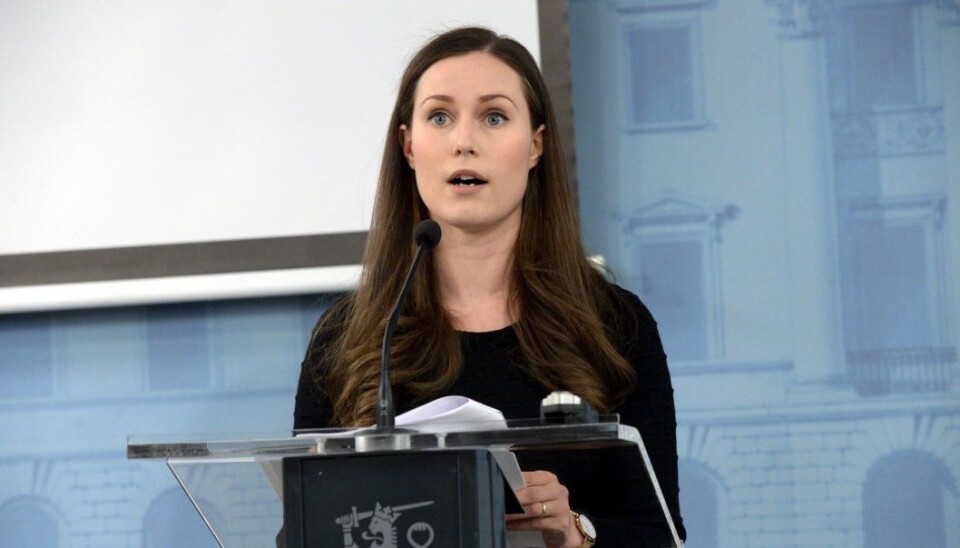 Finlands statsminister Sanna Marin. Foto: Mikko Stig / AP / NTB scanpix