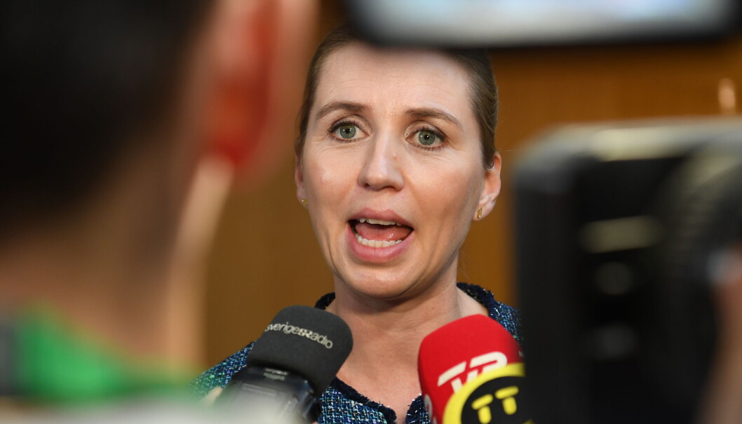 Danmarks statsminister Mette Fredriksen. Danmarks statsminister Mette Fredriksen.