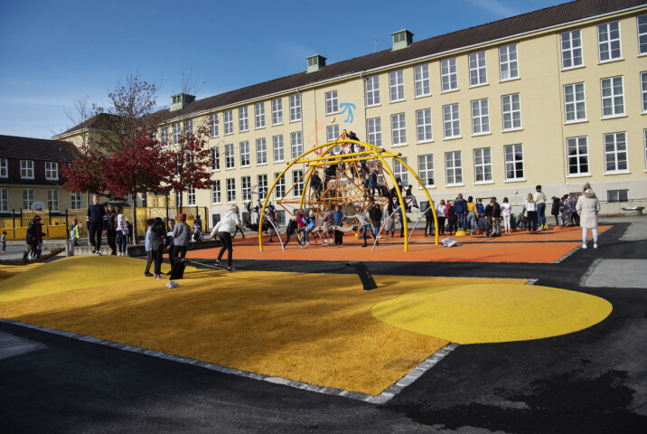 Kampen skole i Stavanger i høst - før koronaens tid. Kampen skole i Stavanger i høst - før koronaens tid.