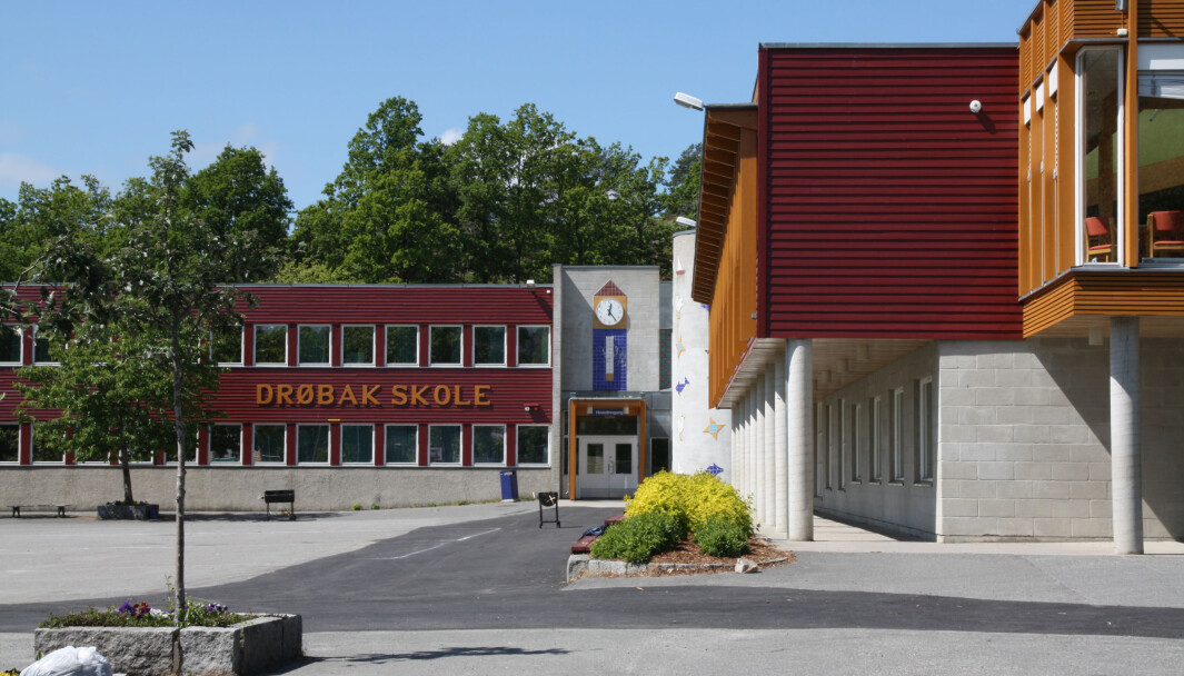 Drøbak skole i Viken. Drøbak skole i Viken.