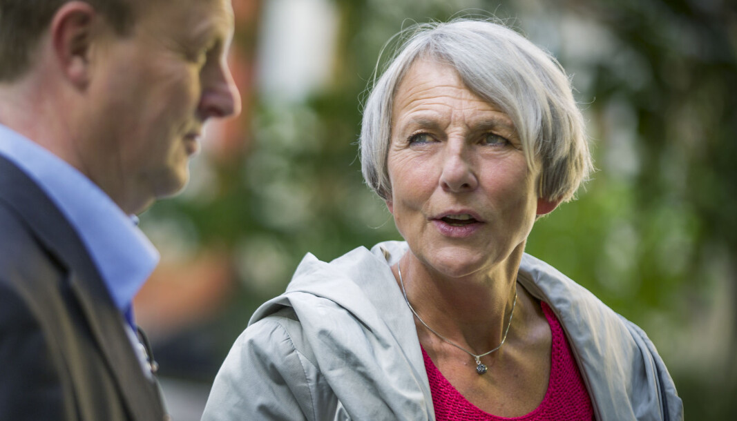 Leder i Skolenes Landsforbund, Anne Finborud. Leder i Skolenes Landsforbund, Anne Finborud.