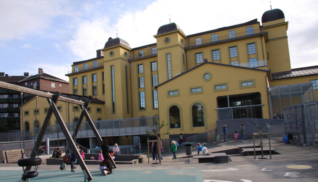 Margarinfabrikken barnehage, Norges største barnehage, er korona-stengt. Margarinfabrikken barnehage, Norges største barnehage, er korona-stengt.