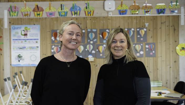 Berit Høiseth og Torill Frost Hennum er lærere for de to tredjeklassene som har testet ut matematikkprøven ved Vikåsen skole. De meldte på klassene sine selv. Berit Høiseth og Torill Frost Hennum er lærere for de to tredjeklassene som har testet ut matematikkprøven ved Vikåsen skole. De meldte på klassene sine selv.