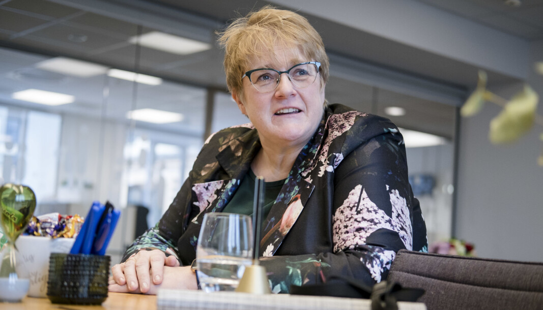 Venstre-leder Trine Skei Grande. Venstre-leder Trine Skei Grande.
