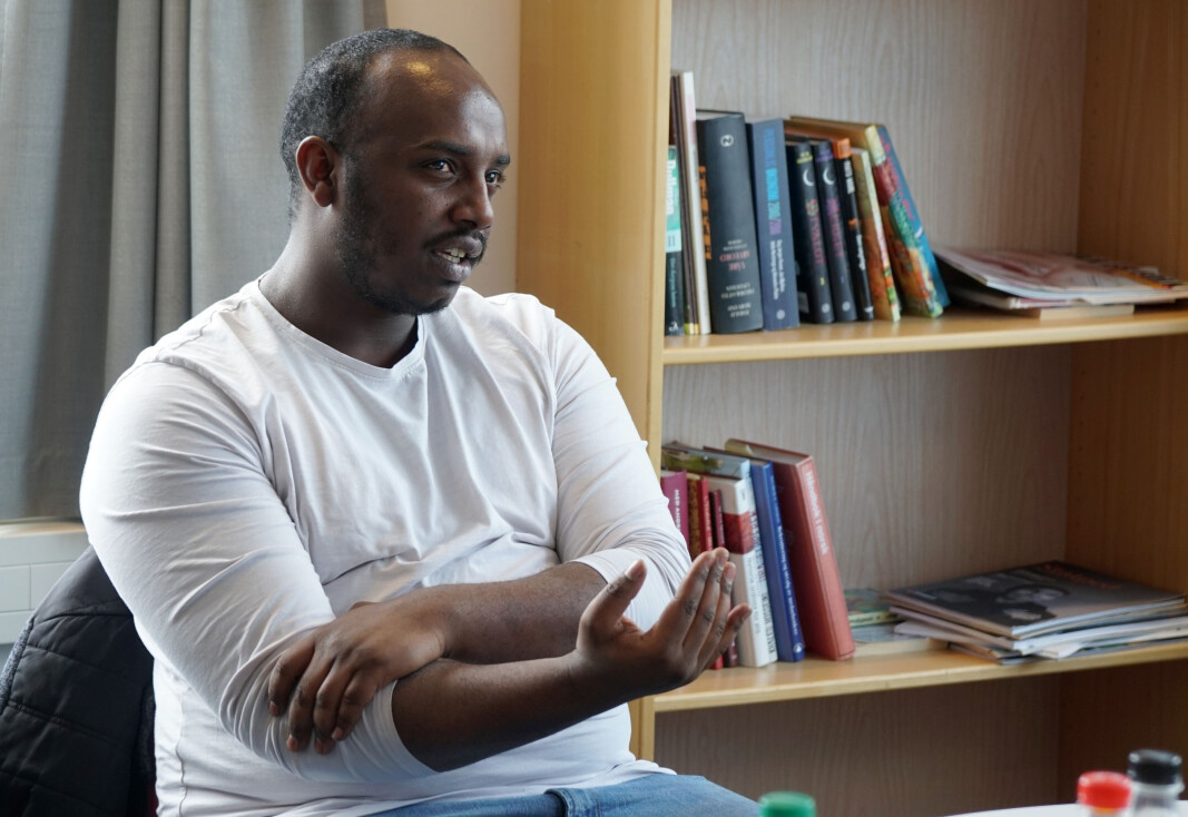 Småbarnspappa og student Abel Kahsay Rusom er glad for å være tilbake på skolebenken. Småbarnspappa og student Abel Kahsay Rusom er glad for å være tilbake på skolebenken.