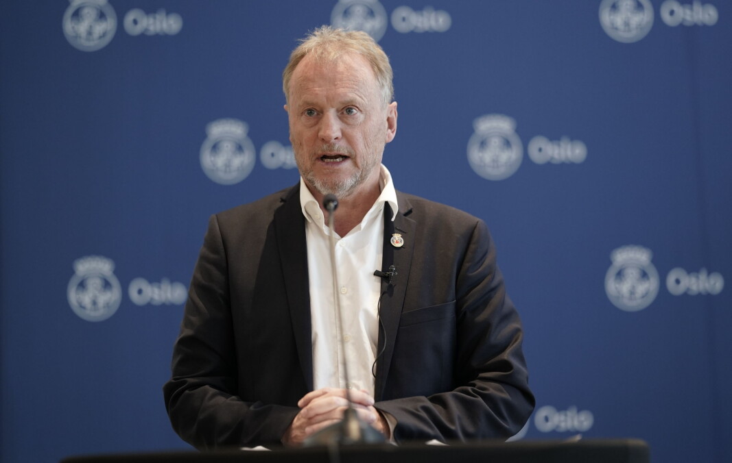 Byrdsleder Raymond Johansen (Ap) og finansbyrd Einar Wilhelmsen (MDG) presenterer revidert budsjett for Oslo kommune. Byrdsleder Raymond Johansen (Ap) og finansbyrd Einar Wilhelmsen (MDG) presenterer revidert budsjett for Oslo kommune.