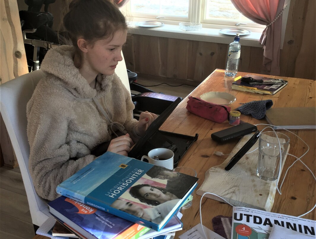 Silvia Marie Koppangen Thorsdalen har lært masse de to månedene skolen var stengt. Silvia Marie Koppangen Thorsdalen har lært masse de to månedene skolen var stengt.