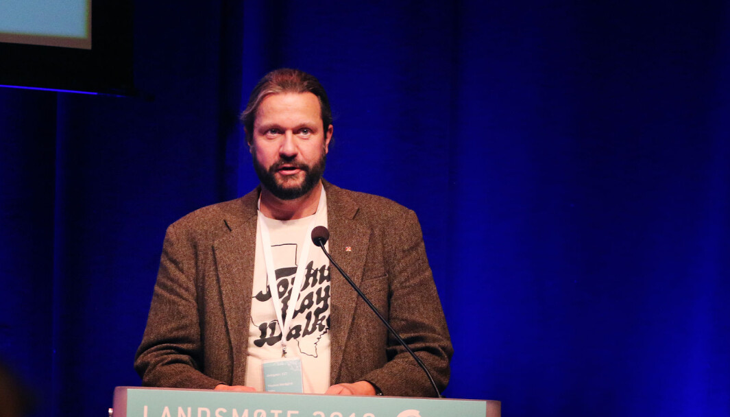 Thomas Nordgrd, leder i Utdanningsforbundet Troms, fotografert under Utdanningsforbundets landsmte som fant sted 4.-7. november 2019. Thomas Nordgrd, leder i Utdanningsforbundet Troms, fotografert under Utdanningsforbundets landsmte som fant sted 4.-7. november 2019.