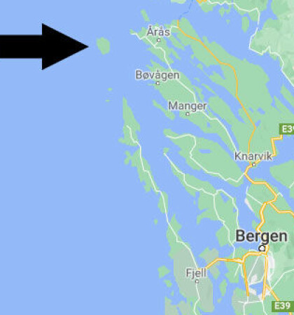 Fedje kommune ligger nord for Bergen.