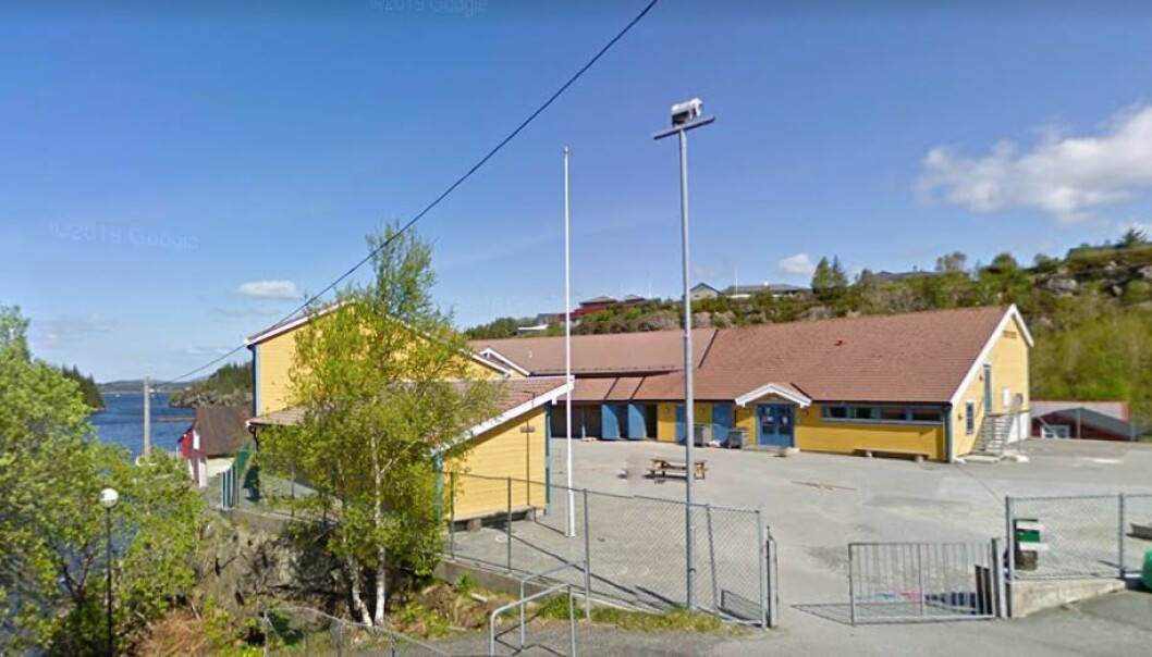 Træet skole på Askøy.