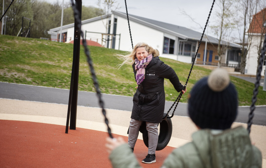 SFO-leder Mona Skaaren ved Jåtten skole er godt nøgd med grepa dei har gjort ved skulefritidsordninga. SFO-leder Mona Skaaren ved Jåtten skole er godt nøgd med grepa dei har gjort ved skulefritidsordninga.