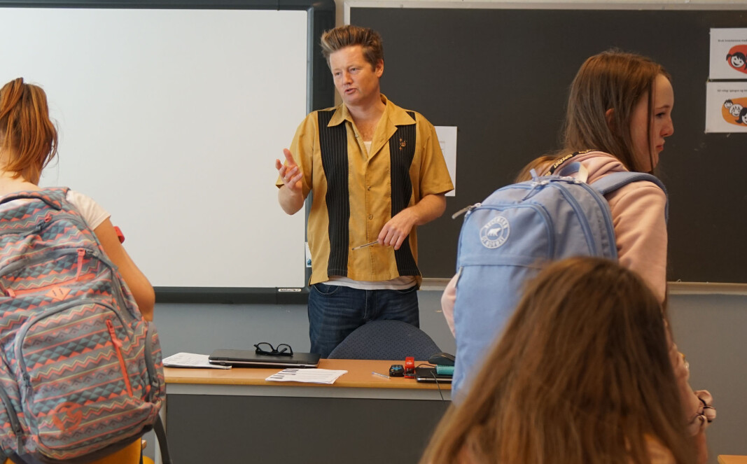 Sentralstyremedlem i UDF, Simon Malkenes. Sentralstyremedlem i UDF, Simon Malkenes.