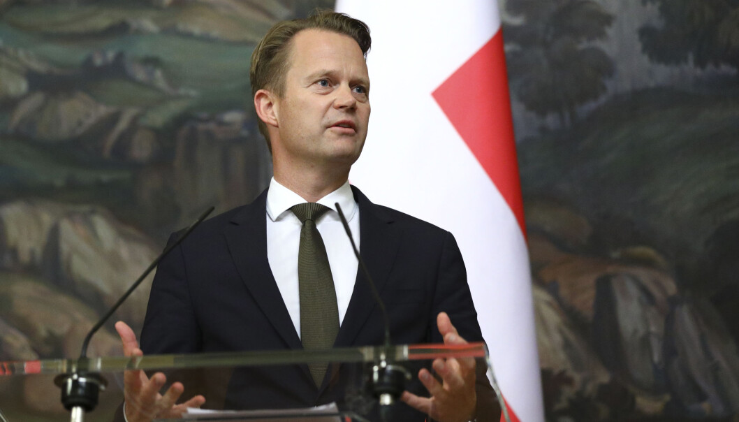 Danmarks utenriksminister Jeppe Kofod. Danmarks utenriksminister Jeppe Kofod.