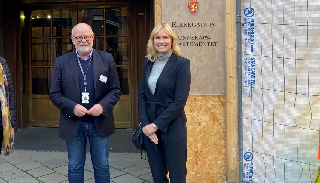 Terje Skyvulstad og Anne Linboe. Terje Skyvulstad og Anne Linboe.