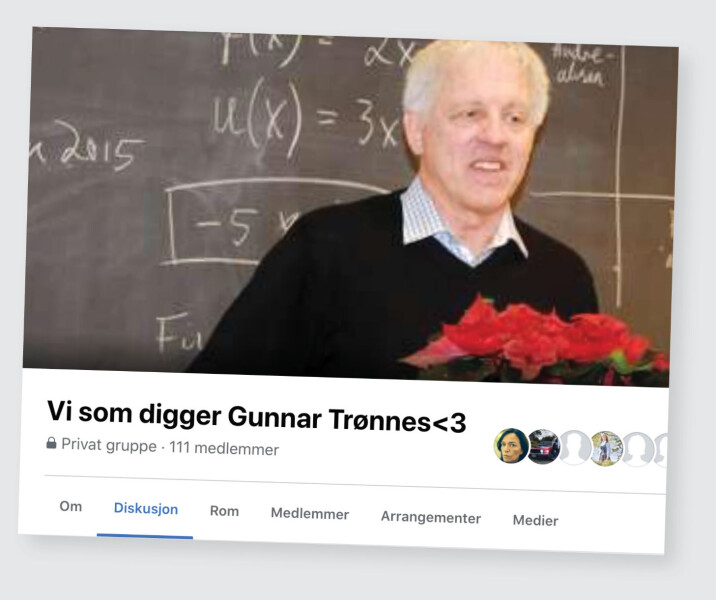 Matematikklæreren Gunnar (73) har egen fanklubb