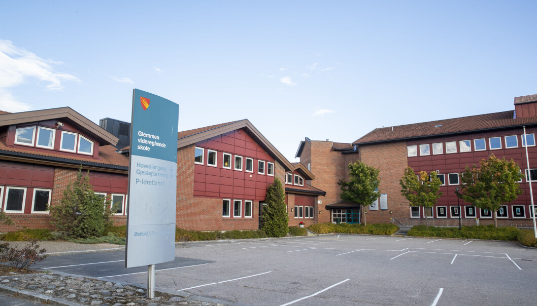 Mange elever er i karantene etter et omfattende smitteutbrudd av Covid- 19. Her Glemmen videregående skole. Mange elever er i karantene etter et omfattende smitteutbrudd av Covid- 19. Her Glemmen videregående skole.