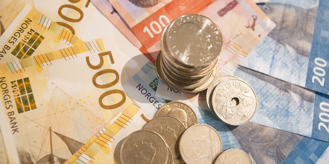 Norske kroner. Norske kroner.