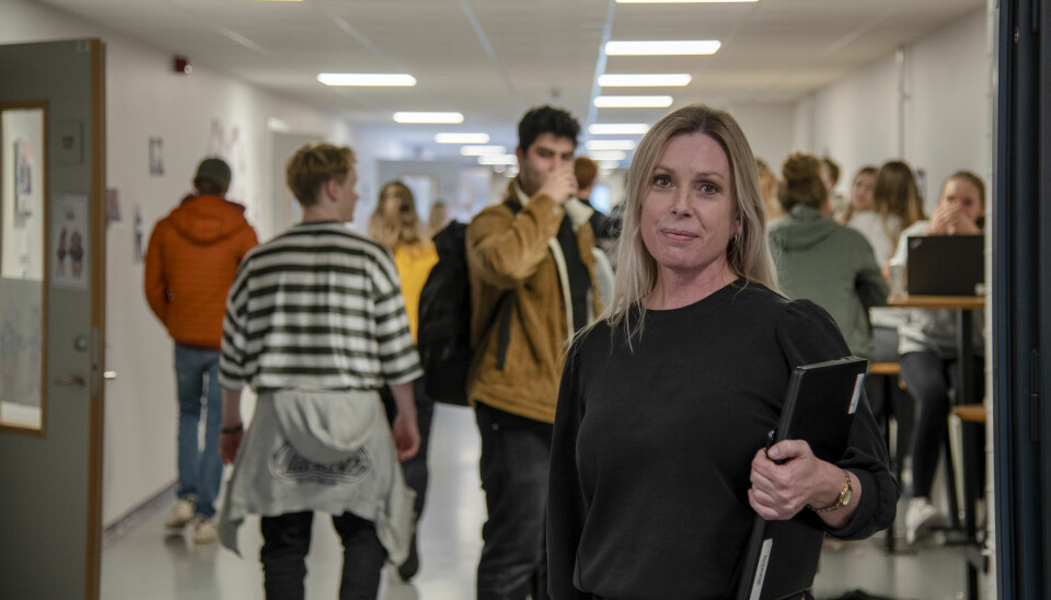 Lærer Kjersti Heldaas ved Nøtterøy videregående skole håper de får en forskrift som åpner for mer bruk av hjemmeskole.