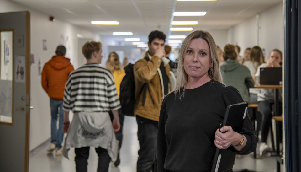 Lærer Kjersti Heldaas ved Nøtterøy videregående skole håper de får en forskrift som åpner for mer bruk av hjemmeskole. Lærer Kjersti Heldaas ved Nøtterøy videregående skole håper de får en forskrift som åpner for mer bruk av hjemmeskole.