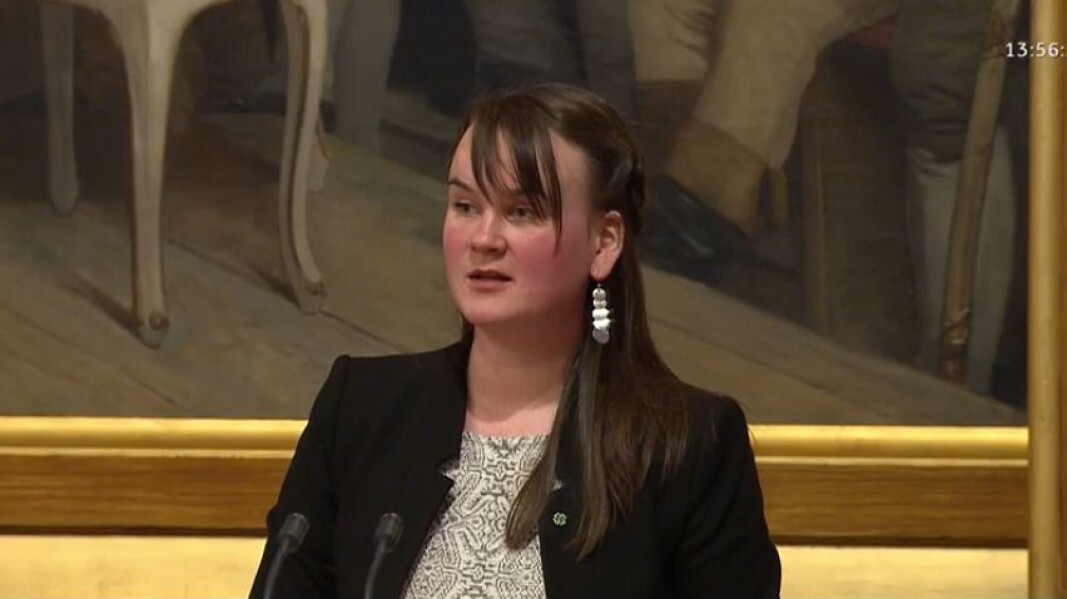 Senterpartiets Marit Knutsdatter Strand. Senterpartiets Marit Knutsdatter Strand.
