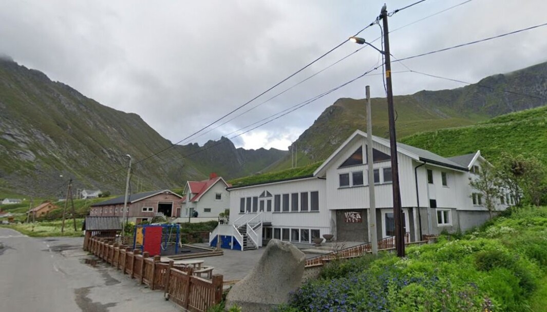 Privatskolen i Vikten, Lofoten. Privatskolen i Vikten, Lofoten.