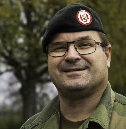 Major Jan Inge Hansen er sjef for Opplæringskontoret for Forsvaret og administrerer virksomheten fra Harstad