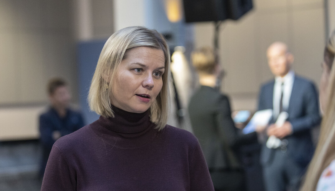 Kunnskaps- og integreringsminister Guri Melby (V). Kunnskaps- og integreringsminister Guri Melby (V).
