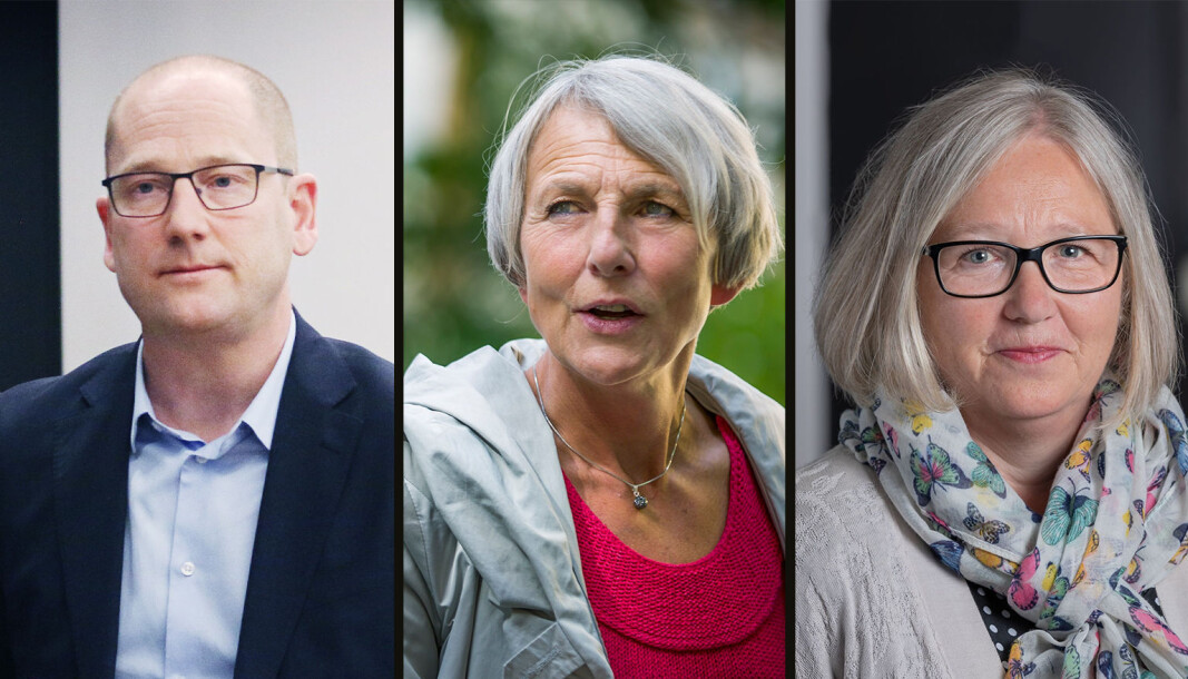 Leder i Utdanningsforbundet, Steffen Handal, leder i Skolenes Landsforbund, Anne Finborud og leder i Lektorlaget, Rita Helgesen krever alle en ny gjennomgang av smitteverntiltakene i skoler og barnehager. Leder i Utdanningsforbundet, Steffen Handal, leder i Skolenes Landsforbund, Anne Finborud og leder i Lektorlaget, Rita Helgesen krever alle en ny gjennomgang av smitteverntiltakene i skoler og barnehager.