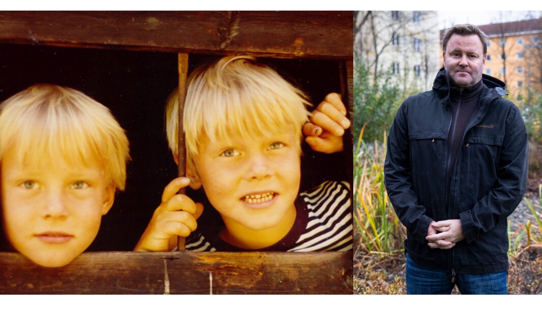 Assisterende helsedirektør Espen Rostrup Nakstad har daglig vært å se i media siden koronapandemien kom til Norge, og ville bare være ute å leke på førskolen. Han hadde et nært forhold til tvillingbroren Anders (t.v.), som døde i en helikopterulykke i 2014. Her leker de i en lekehytte, fem år gamle Assisterende helsedirektør Espen Rostrup Nakstad har daglig vært å se i media siden koronapandemien kom til Norge, og ville bare være ute å leke på førskolen. Han hadde et nært forhold til tvillingbroren Anders (t.v.), som døde i en helikopterulykke i 2014. Her leker de i en lekehytte, fem år gamle