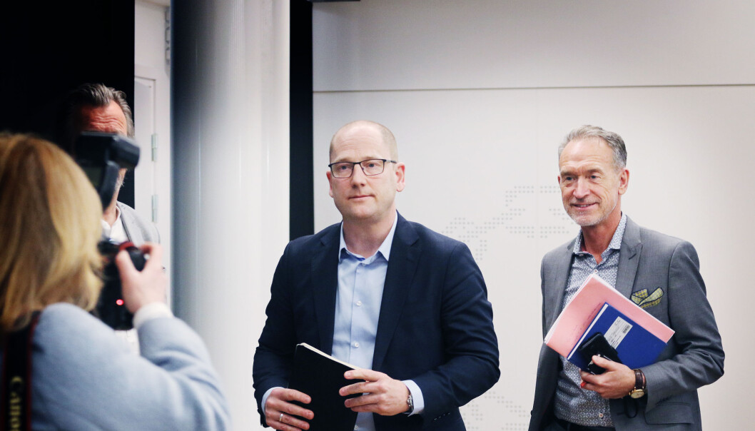 Forhandlingssjef for Unio, Steffen Handal, og forhandlingsleder for KS, Tor Arne Gangsø. De siste årene har kravet fra Unio vært at de høyt utdannete skal prioriteres. Forhandlingssjef for Unio, Steffen Handal, og forhandlingsleder for KS, Tor Arne Gangsø. De siste årene har kravet fra Unio vært at de høyt utdannete skal prioriteres.