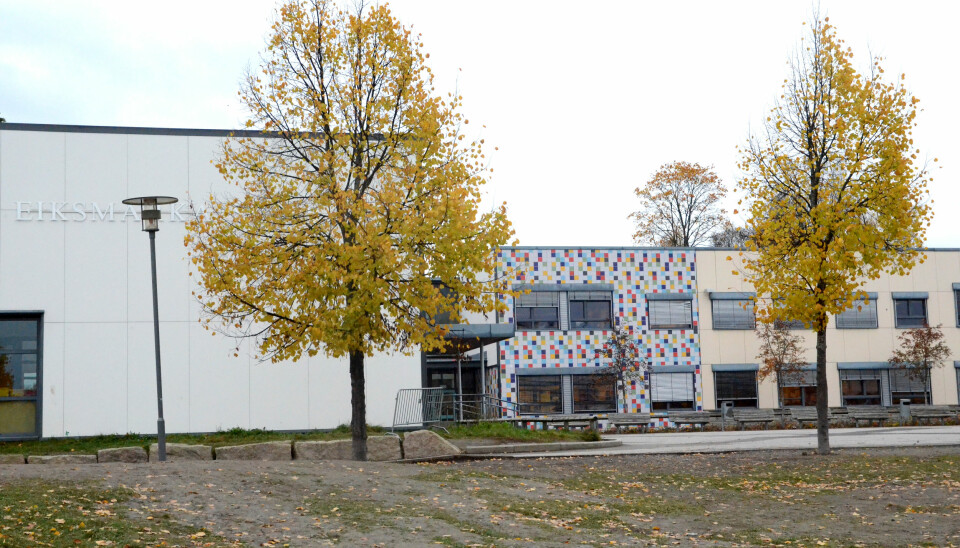 Alle skoler i Bærum settes på rødt nivå. På bildet Eiksmarka skole.