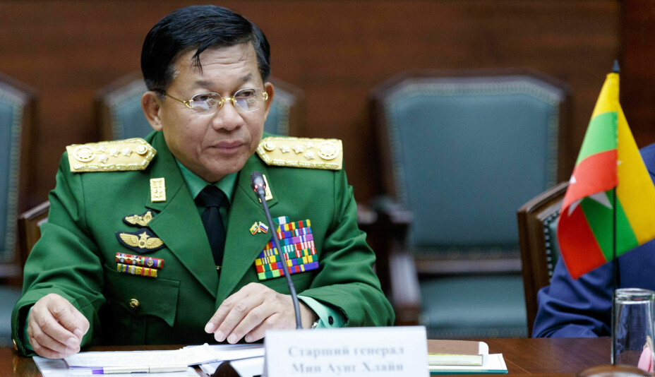 Min Aung Hlaing er øverste sjef for de væpnede styrker og leder for det nye militærstyret i Myanmar.
